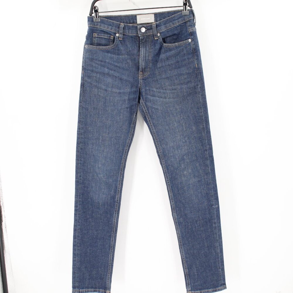 Everlane‎ Jeans Mens 29 L32 The Slim Mid Rise 5 Pocket Stretch Denim whiskering